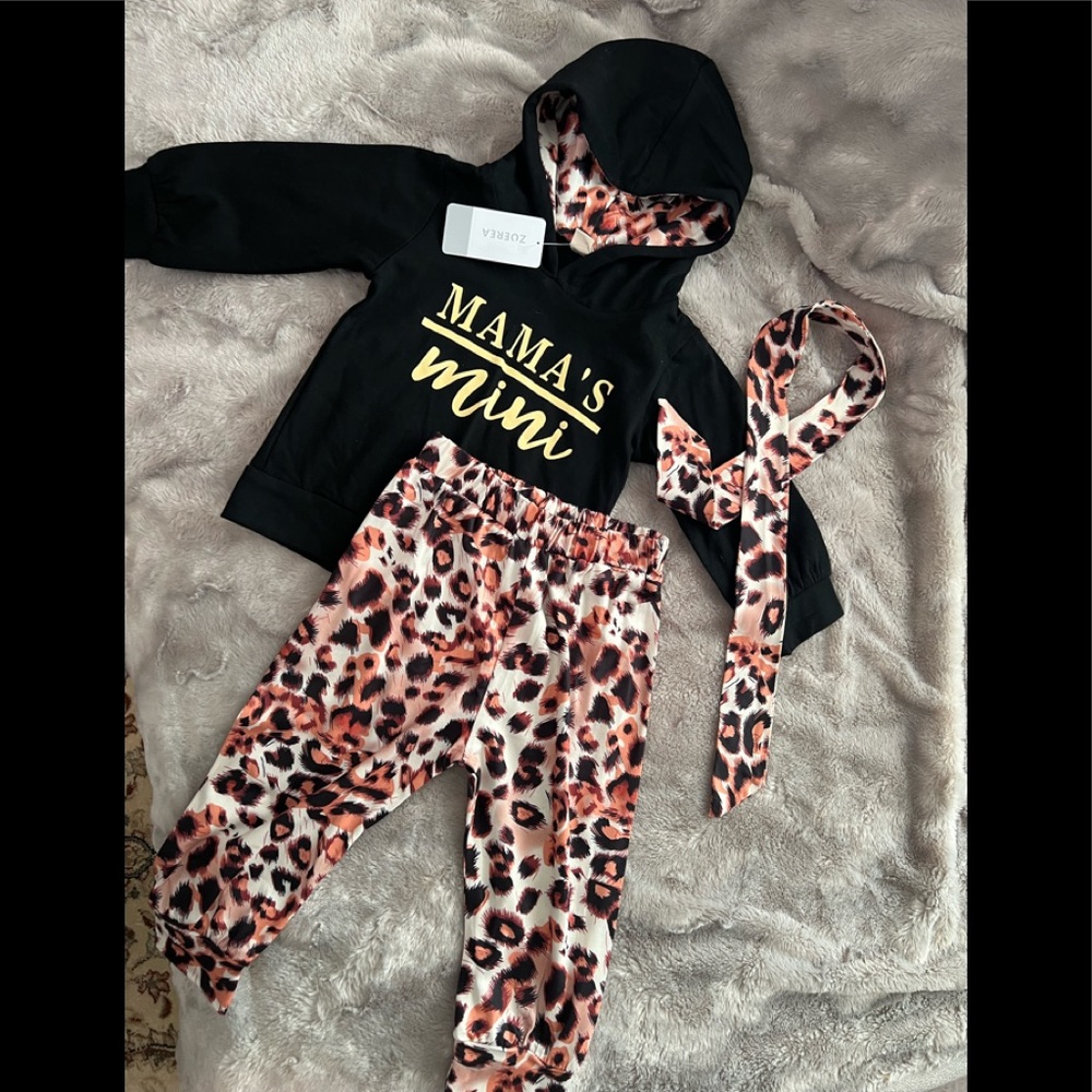 Mamas mini cheetah print 3 piece set